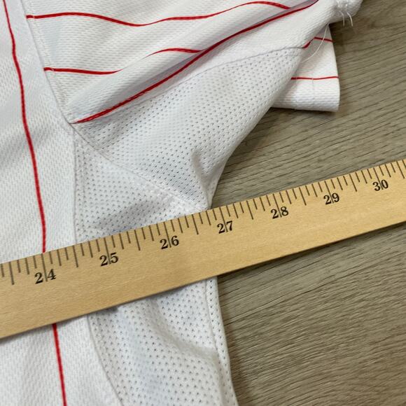 Authentic Majestic Coolbase Philadelphia Phillies #33 Pinstripe Jersey Cliff LEE - Picture 8 of 11